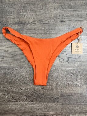 Toast Swim Orange High-Cut Bikini Bottom